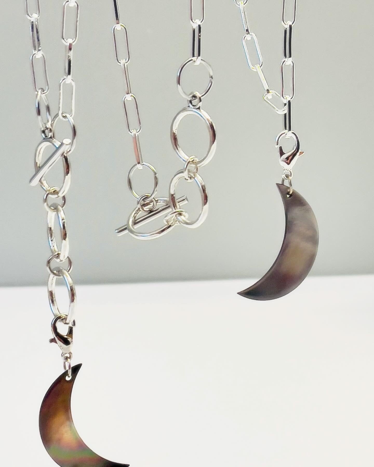 Paperclip Chain with Clip-on Moon