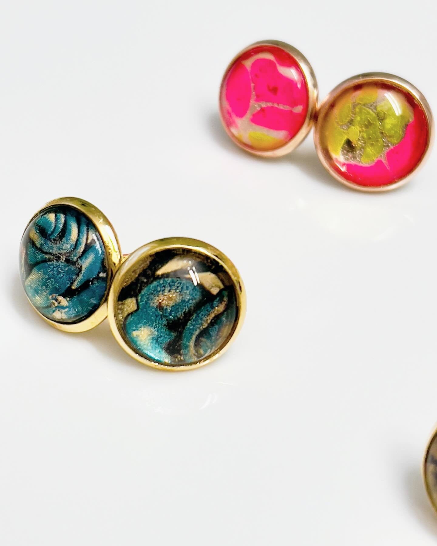 Graffiti Pop Stud Earrings