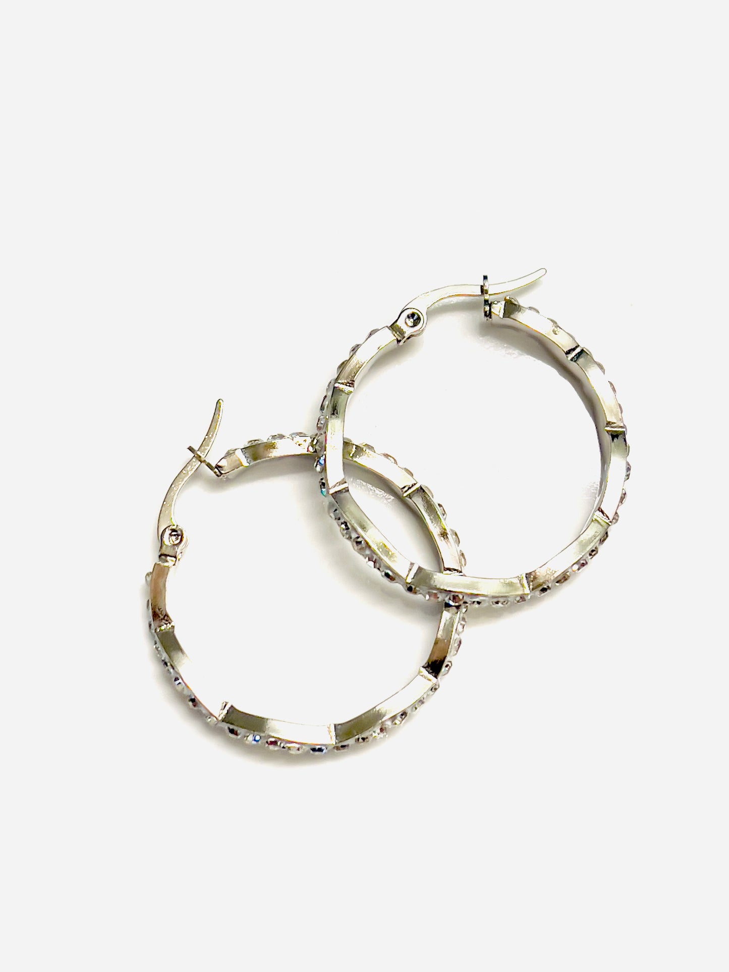 Tessa Rhinestone Wave Hoops