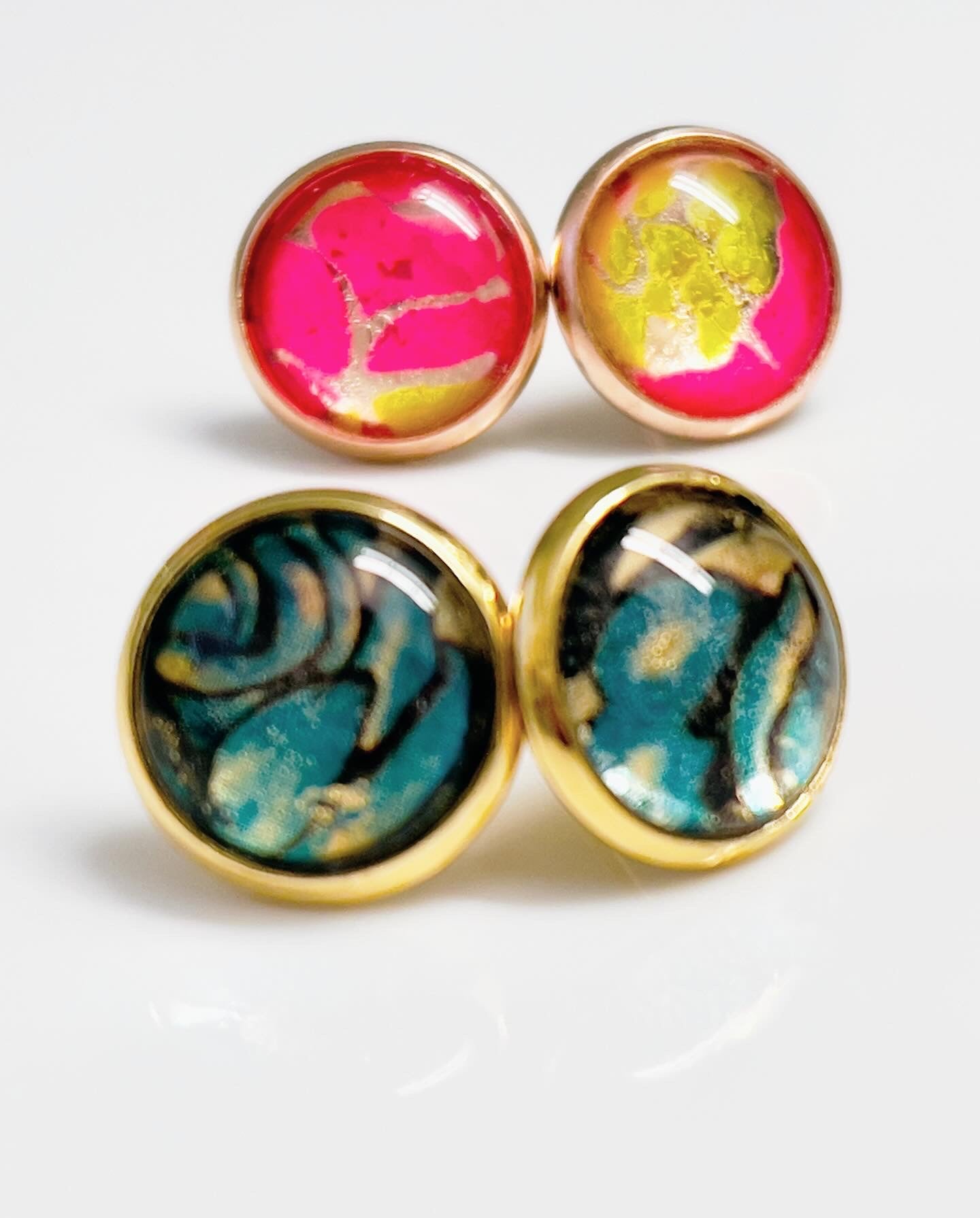 Graffiti Pop Stud Earrings