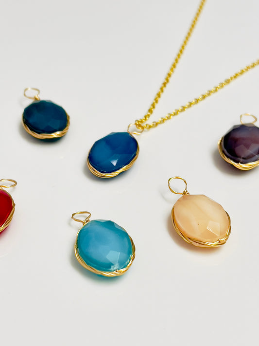 Gold Wire Wrapped Gems