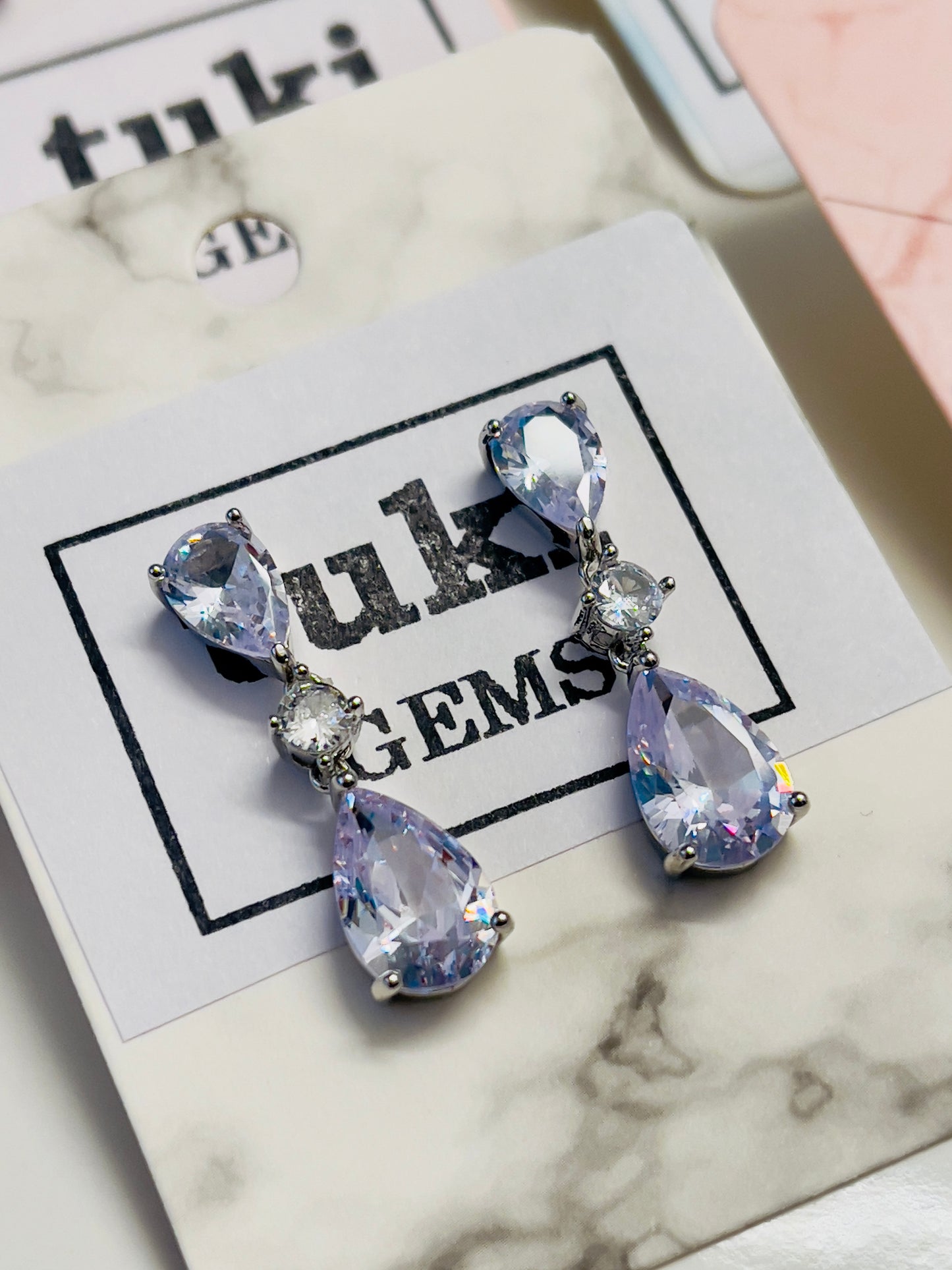 Teardrop Gem Dangle