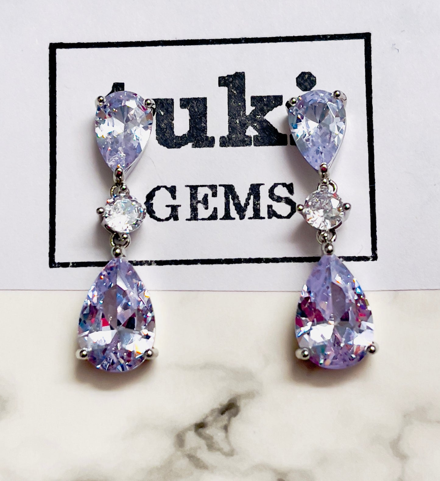 Teardrop Gem Dangle