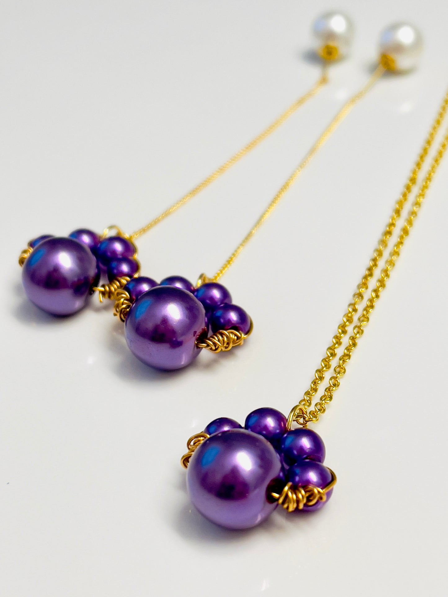 Pet Paws Necklace & Earring Set