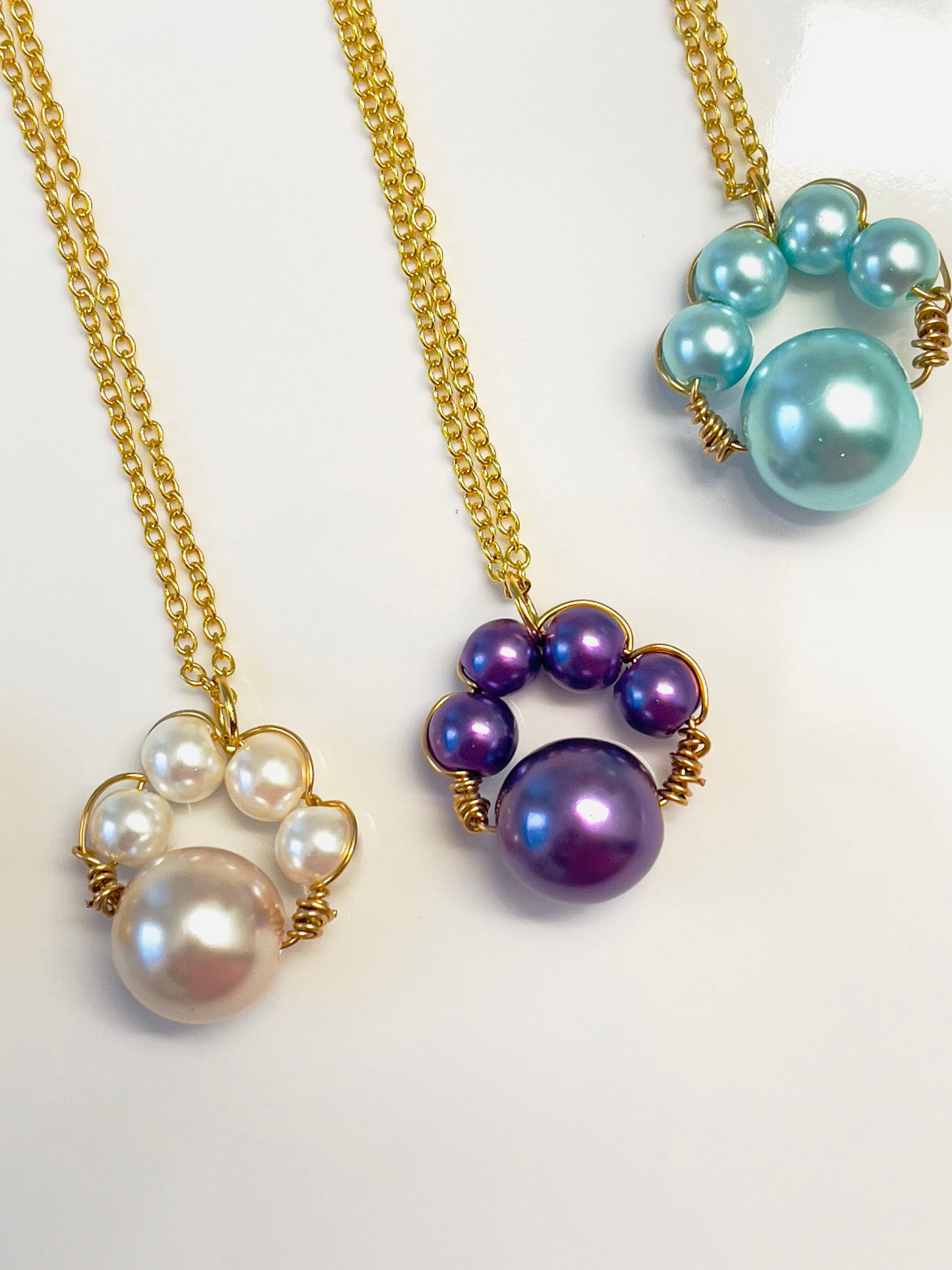 Pet Paws Necklace & Earring Set