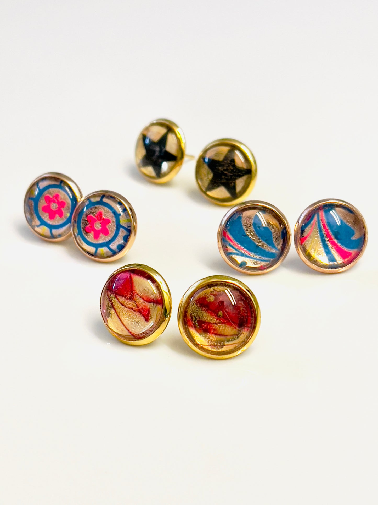 Graffiti Pop Stud Earrings