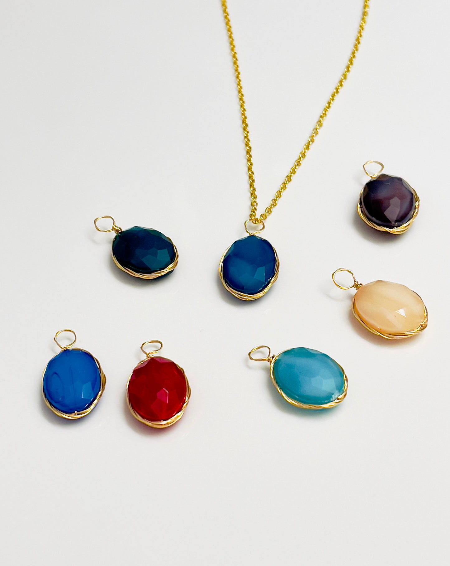 Gold Wire Wrapped Gems