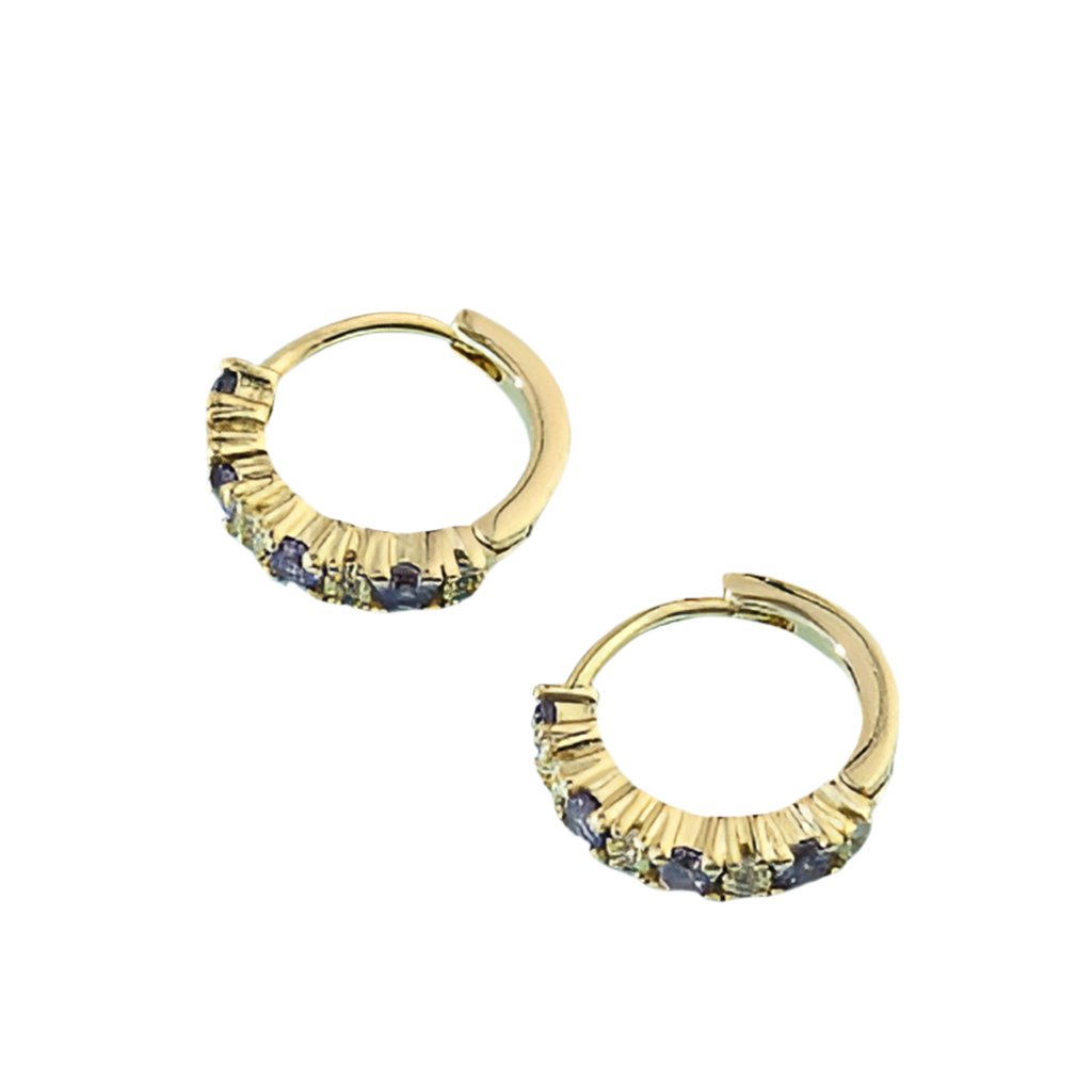 Lulu Crystal Gold Huggies