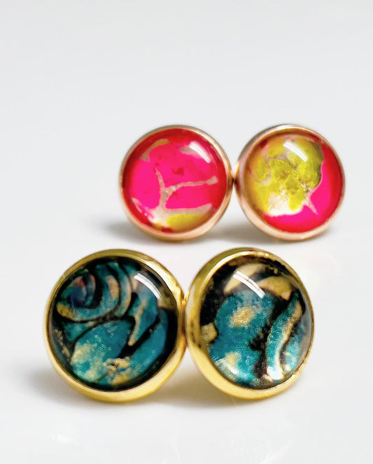 Graffiti Pop Stud Earrings