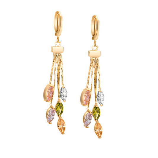 Vanessa Tassel Dangle Hoops