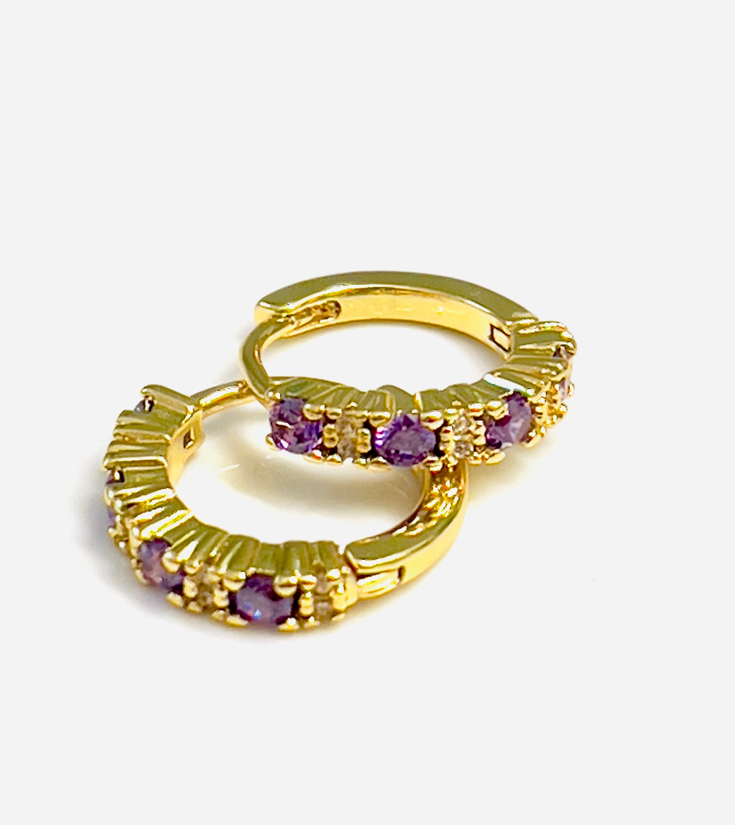 Lulu Crystal Gold Huggies