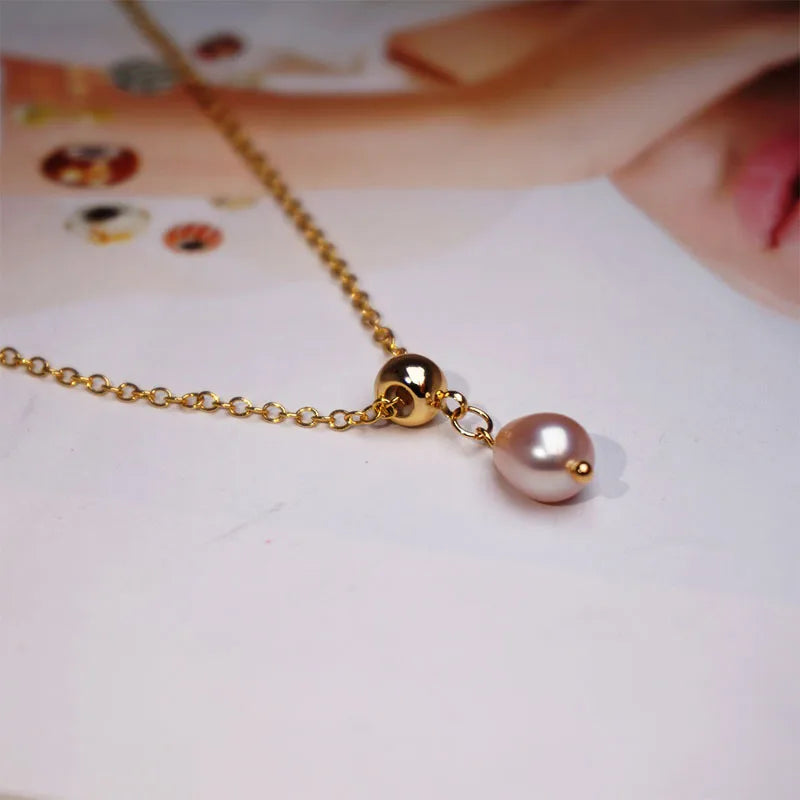 Pearl Slider Necklace