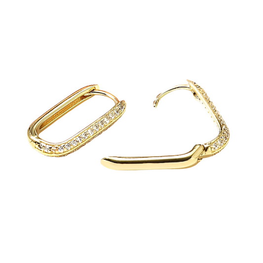 Trish Mini Micro Pave Huggie