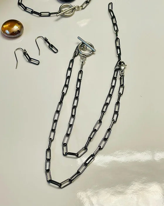 Black & Silver Link Chain